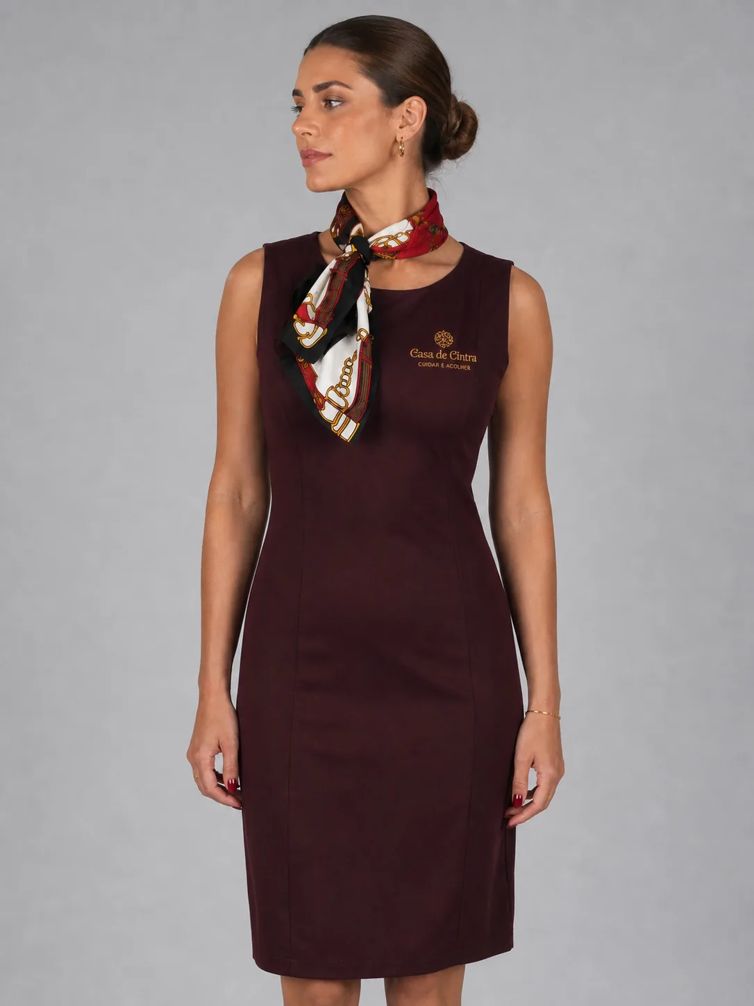 Vestido Bordô