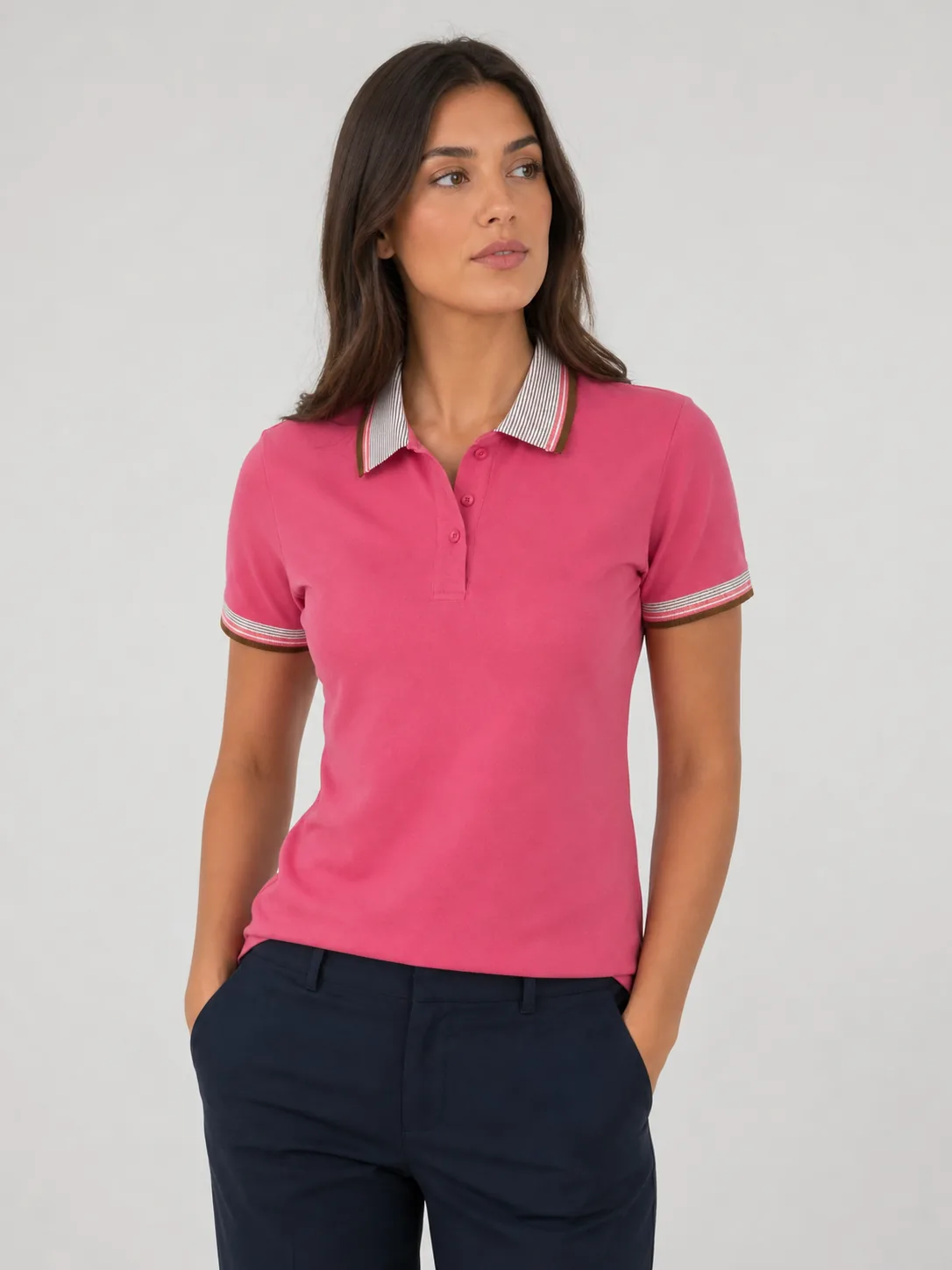 Camisa Polo Baby Look
